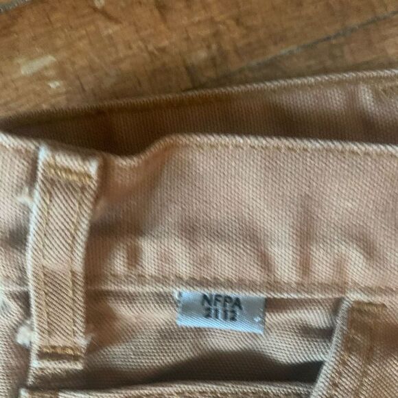 Carhartt dungaree fit tan duck ATPV rating 16.0 workwear pants - Picture 2 of 4